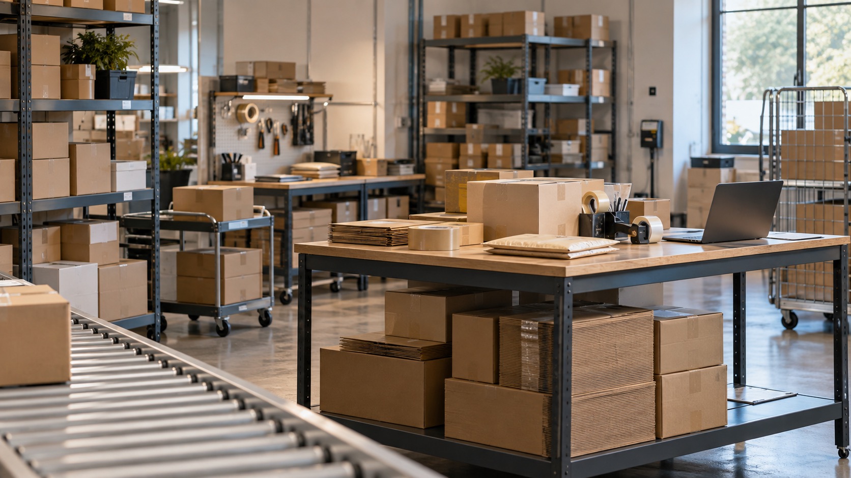 Organized fulfilment workspace